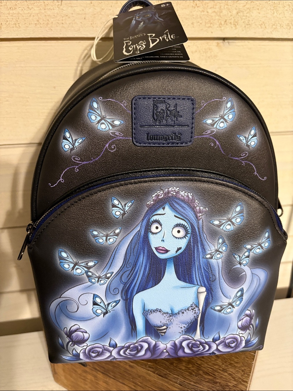 Loungefly Black and Blue The Corpse Bride Mini Backpack - Picture 2 of 9